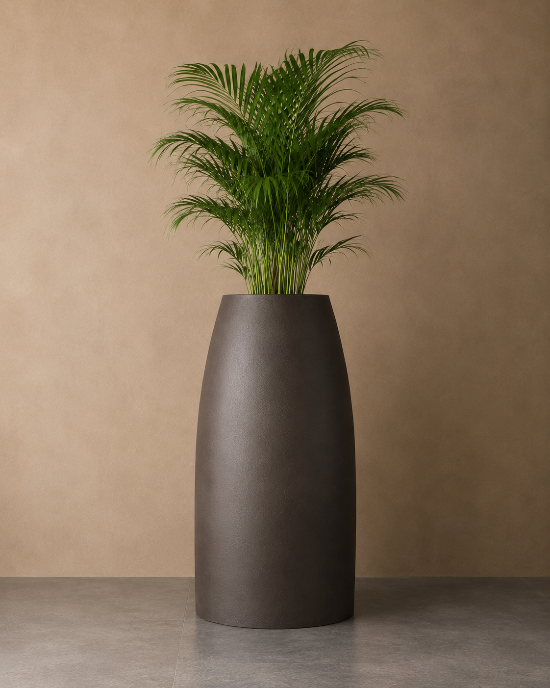 Tall Bullet Planter – Premium Indoor Pot - H100 cm x TD36 cm x BD 51 cm