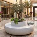 Donut Planter – Fiberglass Statement Planter