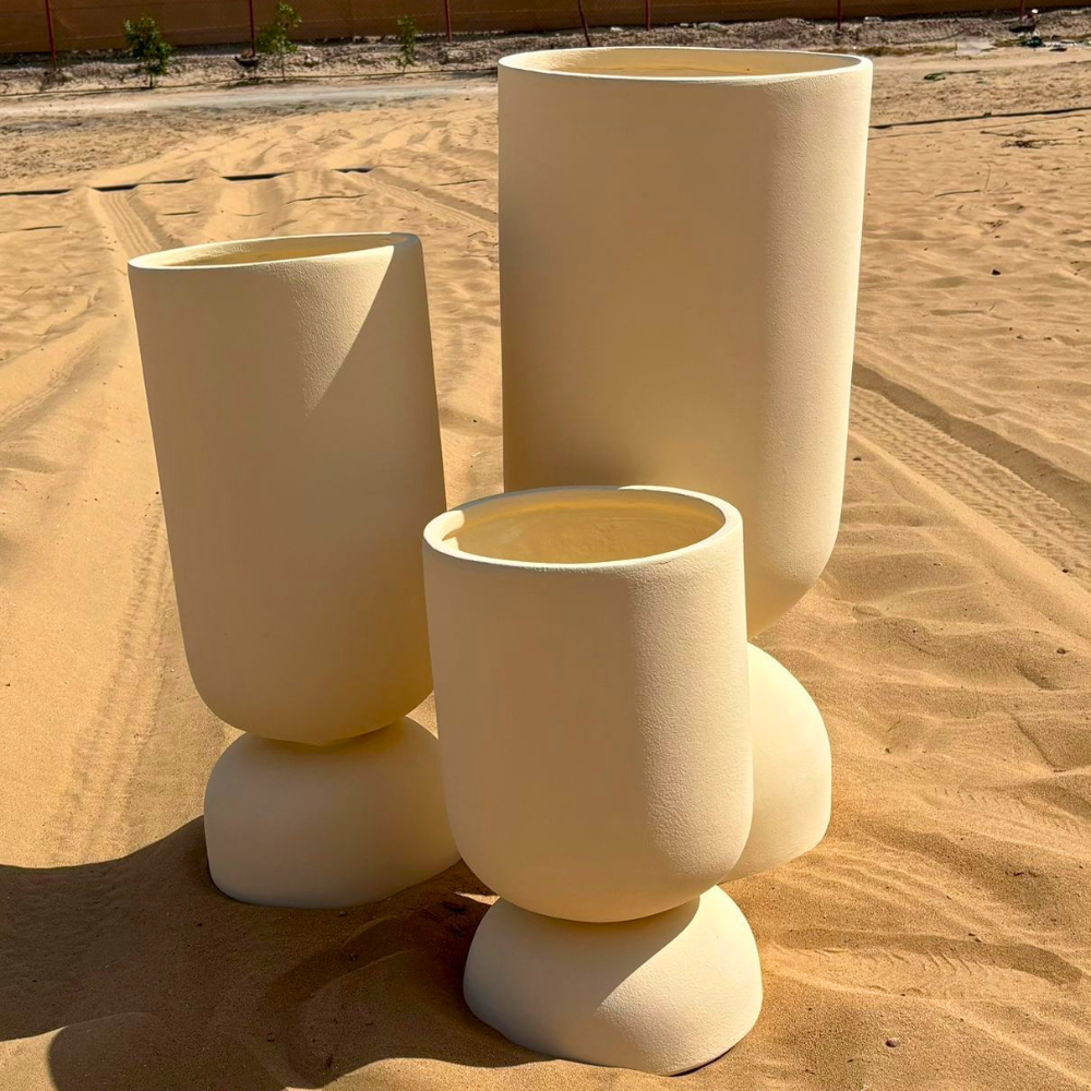 Hourglass Planter, 3 sizes, Made in UAE
