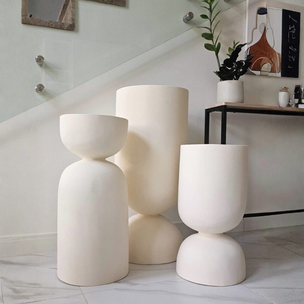 Hourglass Planter, 3 sizes, Made in UAE
