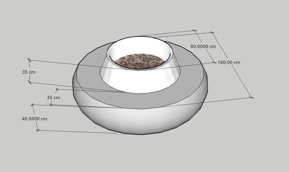 Donut Planter – Fiberglass Statement Planter