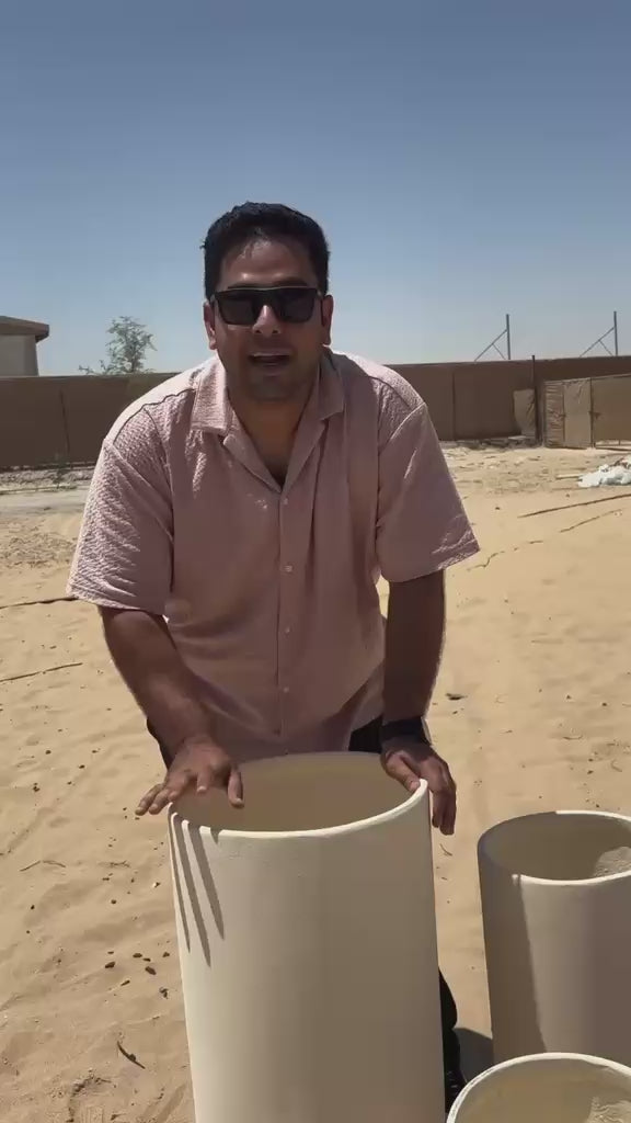 Hourglass Planter, 3 sizes, Made in UAE